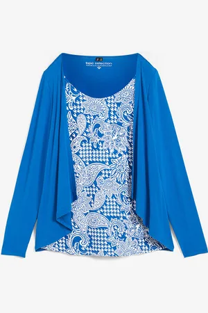 bonprix 2in1-paita Paisley-printillä kestävän kehityksen viskoosista