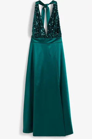 bonprix Halterneck-mekko paljeteilla