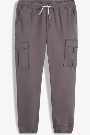 bonprix Kuminauhavyötäröiset joustavat Slim Fit -housut reisitaskuilla, Straight