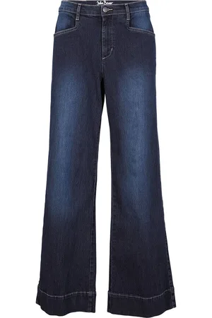 bonprix Joustavat, leveälahkeiset housut, mid waist