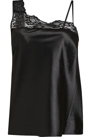 bonprix One shoulder -satiinitoppi irrotettavilla spagettiolkaimilla
