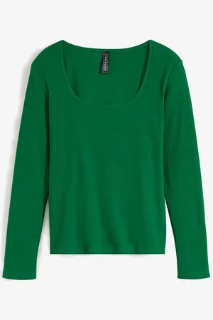 bonprix Pitkähihainen ribbineulospaita luomupuuvillasta