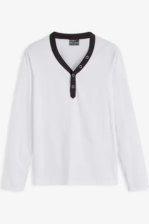 bonprix Pitkähihainen paita luomupuuvillasta, slim fit