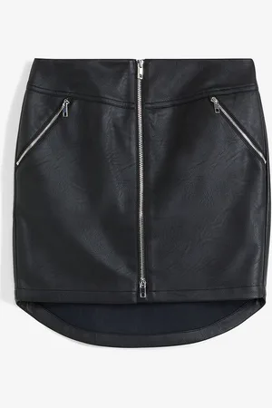 bonprix Tekonahkahame, high low
