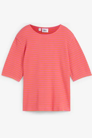 bonprix Raidallinen puolihihainen paita kohopintaista jerseytä