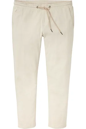 bonprix Joustavat kuminauhavyötäröiset Regular Fit -chinohousut lyhyillä lahkeilla, Tapered