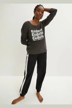 bonprix Pyjama pehmeästä puuvillasta