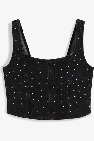 bonprix Denimtoppi niittisomisteella