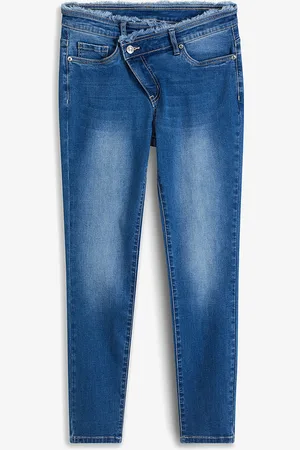 bonprix Skinny-farkut epäsymmetrisellä vyötäröllä