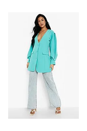 Boohoo Tall Volume Sleeve Collarless Blazer