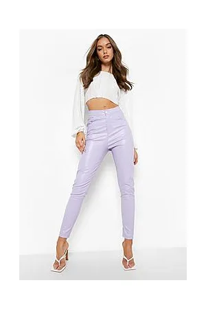Boohoo Pu High Waisted Pocket Skinny Trousers