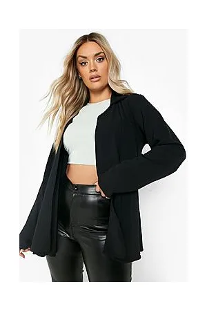Boohoo Plus Crepe Waterfall Kimono