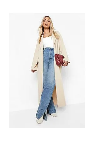 Boohoo Plus Crepe Duster Trench