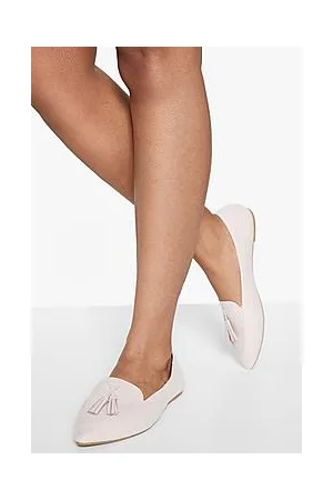 Boohoo Wide Fit Pointed Toe Tassel Detail Ballet Flats