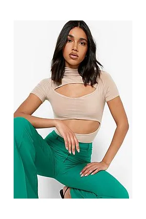 Boohoo Double Layer Short Sleeve Bodysuit