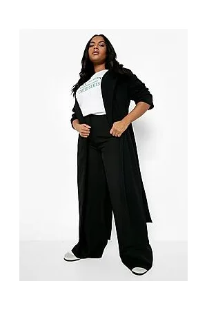 Boohoo Plus Crepe Duster Trench