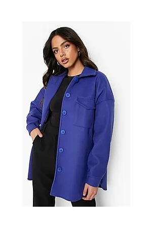 Boohoo Bright Wool Look Shacket
