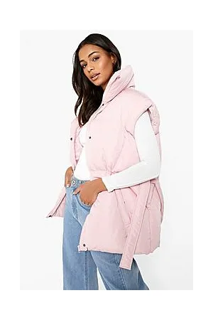 Boohoo Funnel Neck Belted Gilet