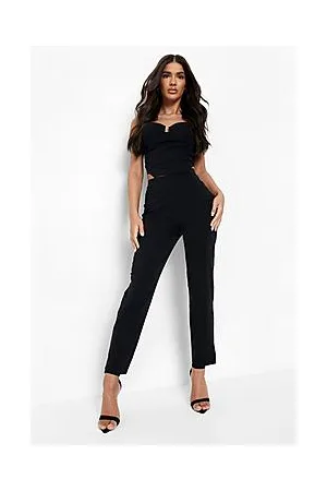 Boohoo Woven Stretch Corset Top & Slim Fit Trousers