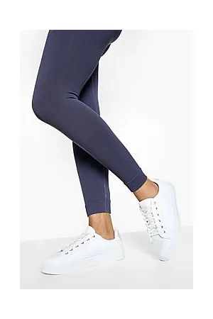 Boohoo Stitch Detail Lace Up Trainer
