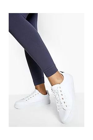 Boohoo Stitch Detail Lace Up Trainer