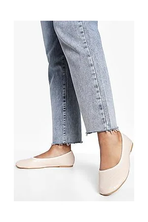 Boohoo Wide Fit Woven Round Toe Ballet Flats
