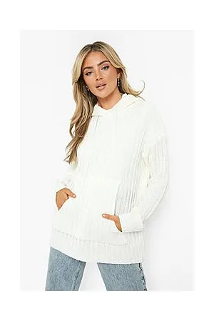 Boohoo Chunky Rib Hoodie