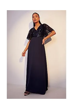 Boohoo Petite Bridesmaid Occasion Sequin Maxi Dress