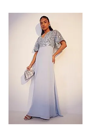 Boohoo Petite Bridesmaid Occasion Sequin Maxi Dress