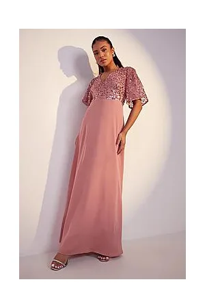 Boohoo Petite Bridesmaid Occasion Sequin Maxi Dress