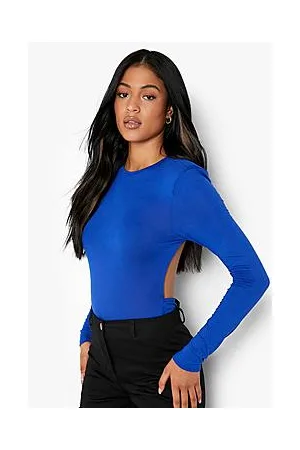Boohoo Tall Open Back Shoulder Pad Bodysuit