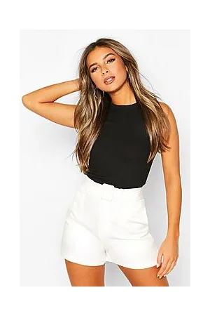 Boohoo Petite Tailored Belted Shorts