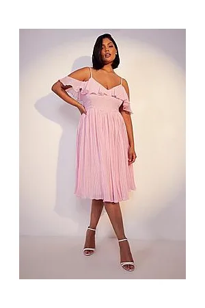 Boohoo Plus Cold Shoulder Bridesmaid Dress