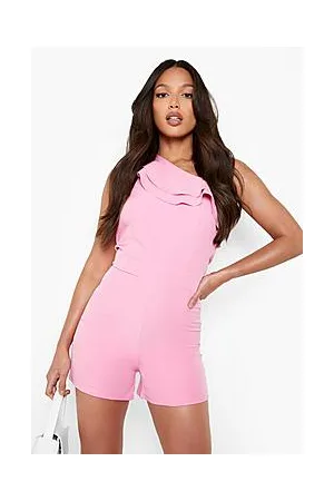 Boohoo Tall Frill Detail Woven Playsuit
