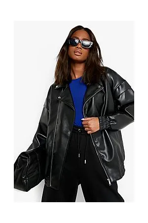 Boohoo Oversized Faux Leather Jacket