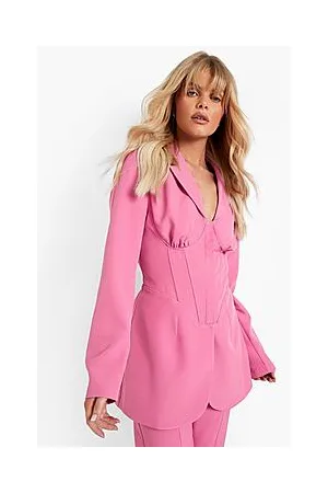 Boohoo Corset Detail Tailored Blazer