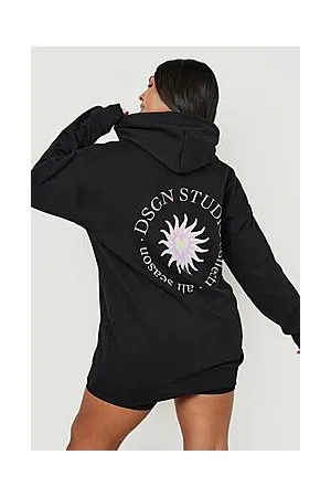 Boohoo Plus Dsgn Studio Back Print Hoodie