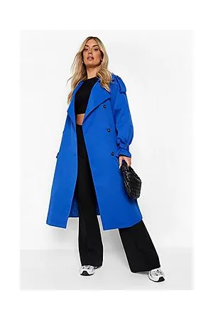 Boohoo Plus Belted Trench Coat