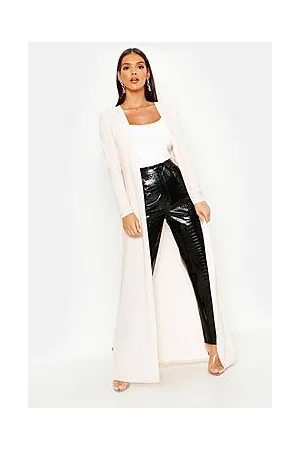 Boohoo Maxi Slinky Side Split Kimono