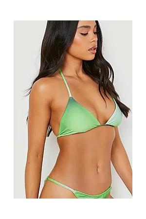 Boohoo Petite Ombre Triangle Bikini Top