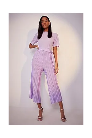 Boohoo Tall Pleated Culotte Occasion Jumpsuit