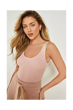 Boohoo Woman Strap Sculpt Knitted Bodysuit