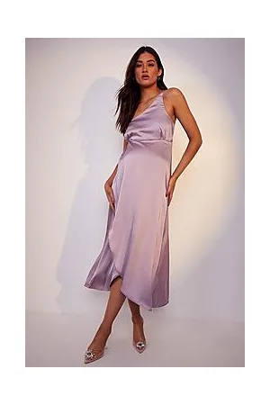 Boohoo Maternity Occasion One Shoulder Wrap Dress