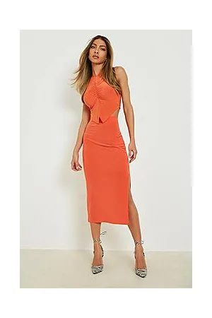 Boohoo Side Split Bodycon Midaxi Skirt