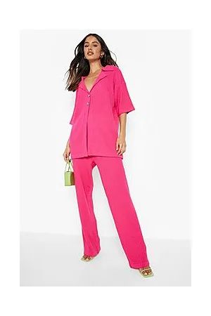 Boohoo Cardigan And Trouser Set