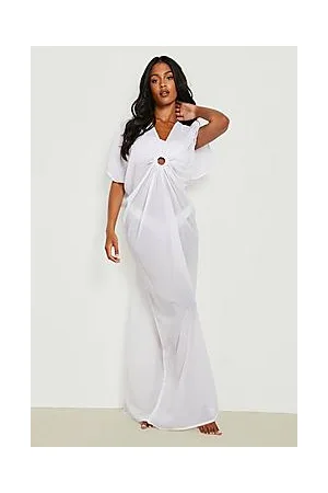 Boohoo Tall Chiffon O Ring Kaftan