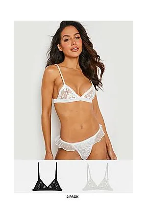 Boohoo 2 Pack Lace Triangle Bralet