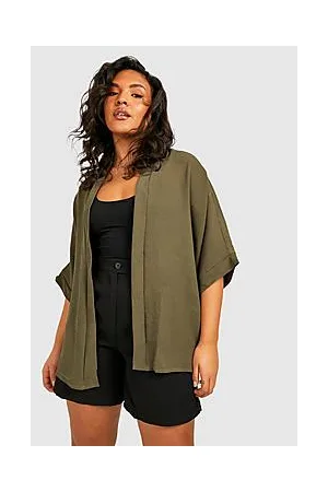 Boohoo Plus Woven Kimono