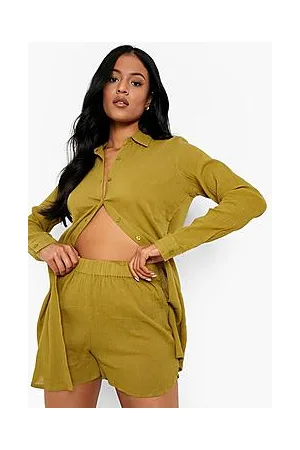Boohoo Tall Cheesecloth Elasticated Waist Short
