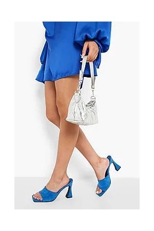 Boohoo Square Toe Heeled Mule